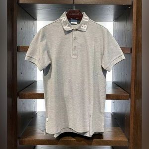 New Burberry Polo with Collar Logo